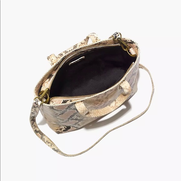 Madewell The Zip-Top Transport Crossbody: Snake Embossed Leather Edition - Picture 2 of 11